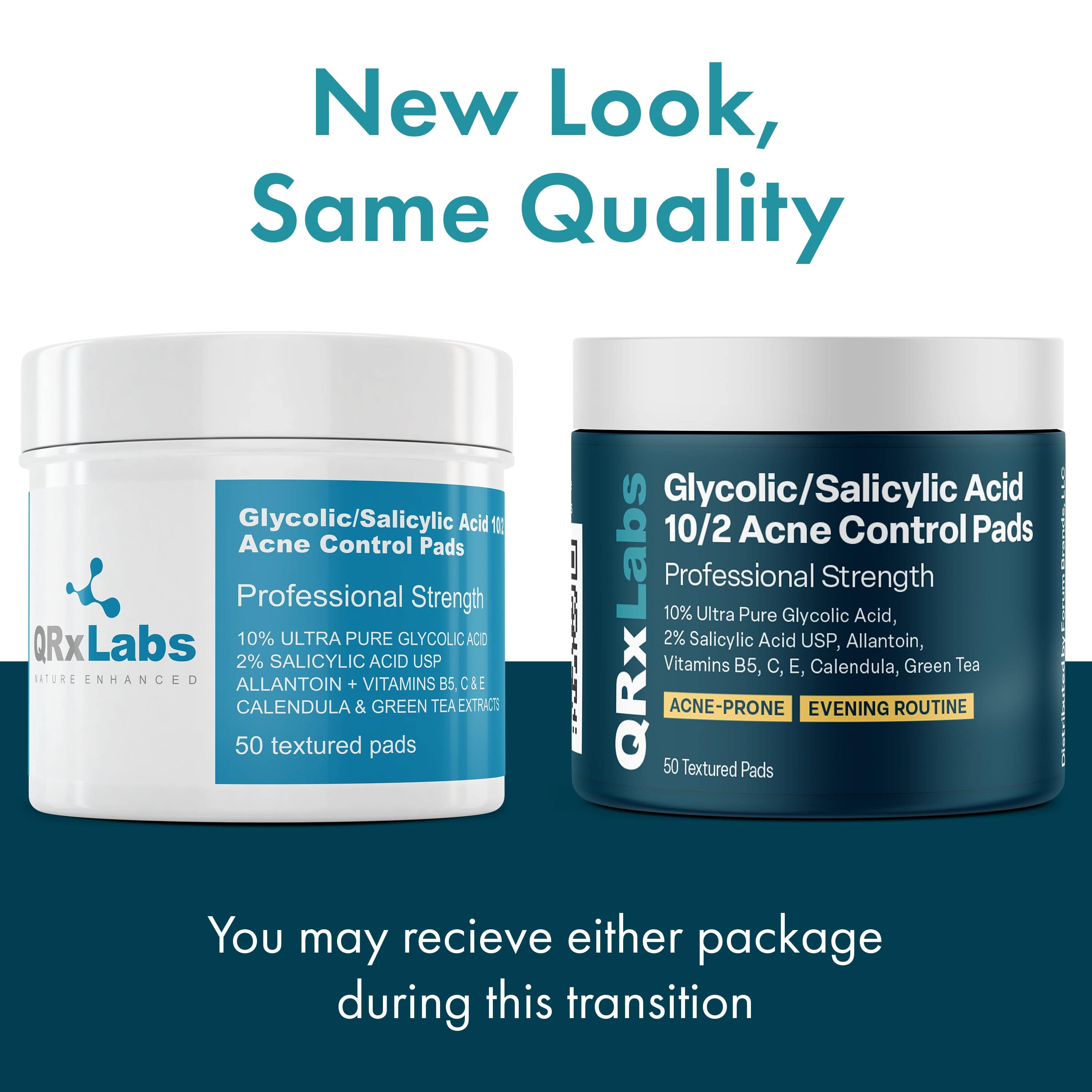 Glycolic/Salicylic Acid 10/2 Acne Control Pads - 2PK