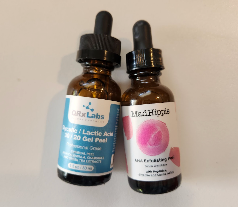 Comparing QRXLabs vs Mad Hippie Chemical Peels