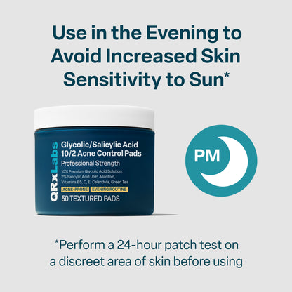 10/2 Glycolic/Salicylic Acid Acne Control Pads