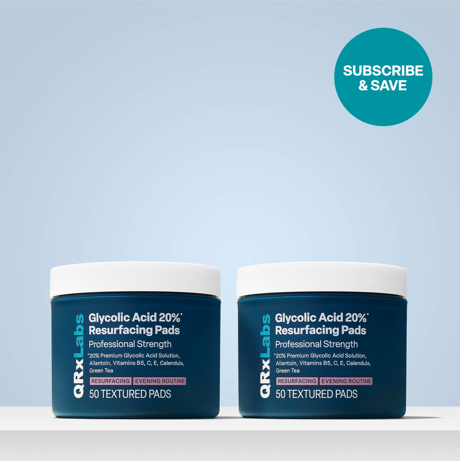 20% Glycolic Acid Resurfacing Pads - 2PK