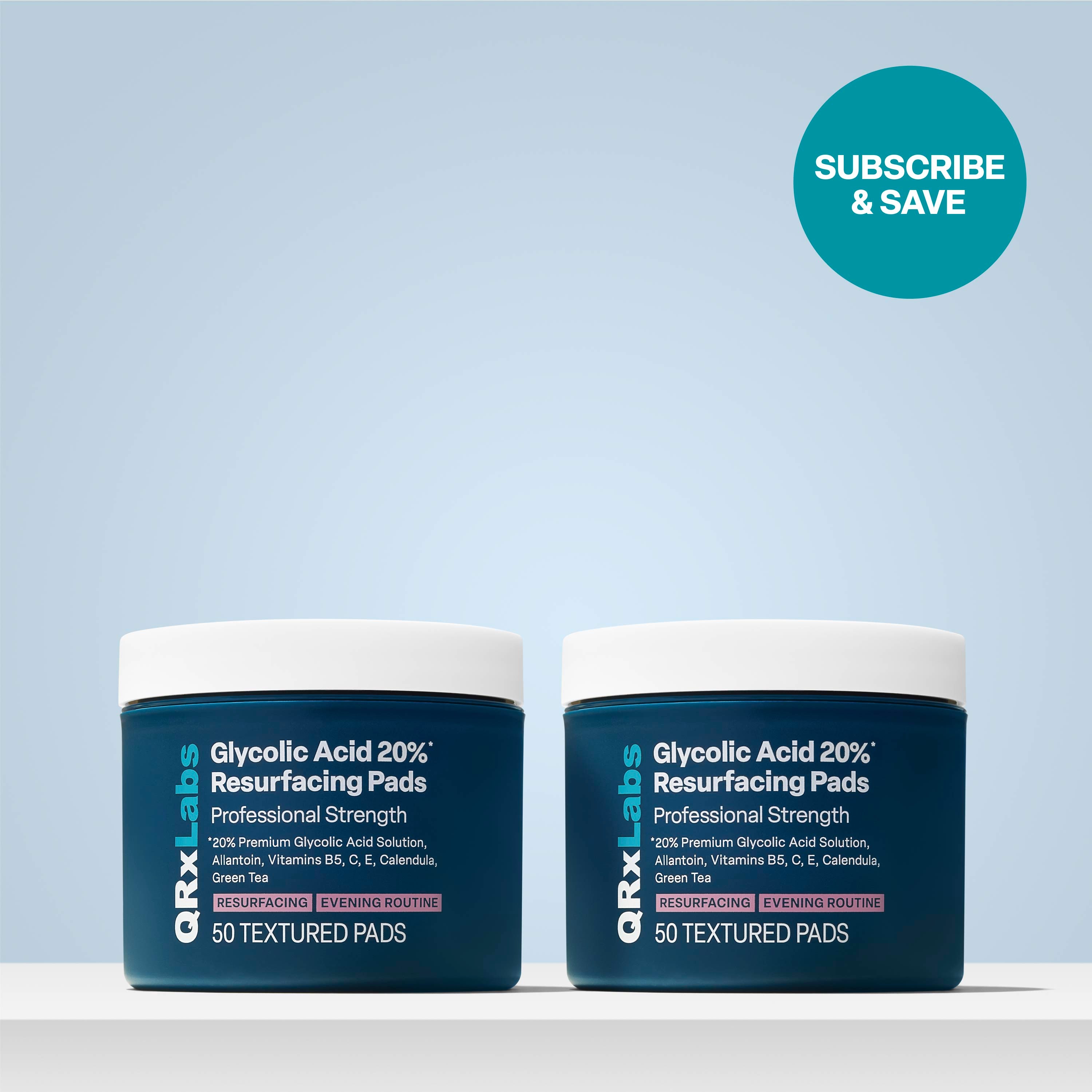 20% Glycolic Acid Resurfacing Pads - 2PK