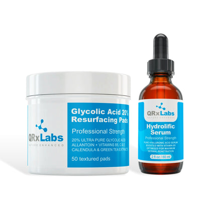 Bundle: Glycolic Acid 20% Resurfacing Pads + Hydrolific Serum